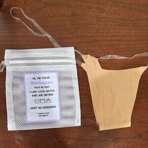 Stringy Tan String Thong Panty